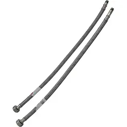 Шланг для змішувача Zerix гайка 1/2'' - Штуцер M10 (60 см) 2 шт (силик. оболонка) ZX3030