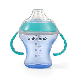 Поїлка непроливайка з м'яким носиком 3+ 180 мл BabyOno М'ятний