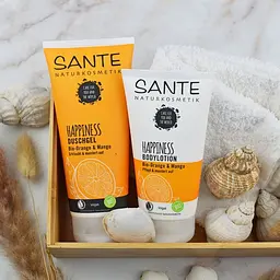 БІО-Гель для душу HAPPINESS Апельсин та Манго SANTE 200 мл - мініатюра 2