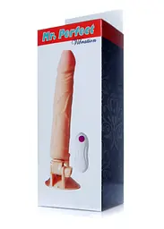 Вібратор на присосці B - Series EasyLove Boss Mr. Perfect Vibration 24.5 см тілесний - мініатюра 6