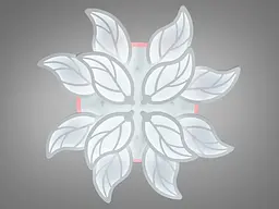 Люстра стельова LED Diasha 8028/8+4WH, 180W, 3200K-6000K, білий акрил, сучасний стиль з диммером та підсвіткою - мініатюра 2