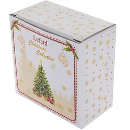 Салатник Lefard Christmas Delight 13 см білий з червоним (985-121) - мініатюра 3