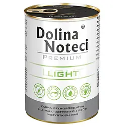 Консерви Dolina Noteci Premium Light для собак, схильних до набору ваги 400 г