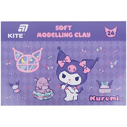 Пластилін восковий Kite Kuromi 24 кольори 480 г (HK24-089) - мініатюра 4
