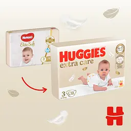 Підгузки Huggies Extra Care 3 (6-10 кг) 72 шт. (5029053578095) - мініатюра 5