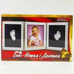 Подарунковий набір Бебі-Ніжка і Долонька Danko Toys для створення 3D відбитків малюка - мініатюра 4