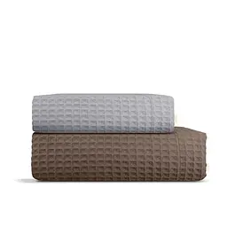 Рушники вафельні Cosas Greek Waffle Smoky 2 шт., 55x90 см/75x130 см, сірі