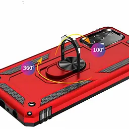 Ударостійкий чохол Serge Ring for Magnet для Samsung Galaxy A72 4G / A72 5G Червоний - мініатюра 5