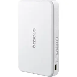 Зовнішній акумулятор Baseus Airpow II Qi2 10000mAh 22.5W White (P10080000213-00) [134988] - мініатюра 5