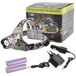 Ліхтарик налобний POLICE 2130-T6 / CREE Military / 220V / 12V Zoom - мініатюра 2