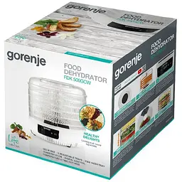Сушарка для фруктів і овочів Gorenje FDK 500 GCW (KYS-336F6) - мініатюра 6