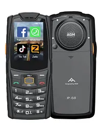 Кнопковий телефон AGM M7 Pro 2/16Gb Black (Клавіатура з кирилицею)