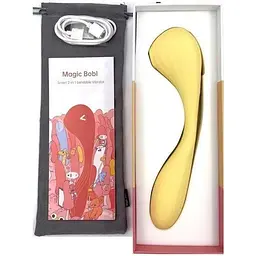 Вакуумний стимулятор Magic Motion Bobi Yellow - мініатюра 8