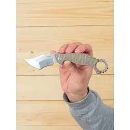 Ніж складаний кишеньковий Ruike P881-W, (7.6 см) 14C28N / G10 бежевий - мініатюра 4