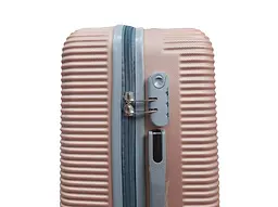Валіза маленька S ABS-пластик Milano bag 004 56,5×39×24см 40л Рожеве золото - мініатюра 5