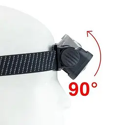 Налобний ліхтарик X-Balog K372 акумуляторний L-31-2COB USB-Type-C white+red - мініатюра 4