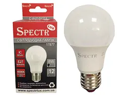 Лампа світлодіодна SPECTR LUX 8W E27 4000K A60 630Lm C-A60-08274 (17877)
