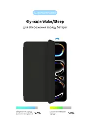 Чехол-книжка для планшета Apple iPad Pro 11 (2024)/Pro 11 (2025) M5, Original Smart Case, black, 11 , подставка на планшет, искусственная кожа, микрофибра, магнитная крышка с автоотключением экрана, ArmorStandart (ARM74643) - мініатюра 4