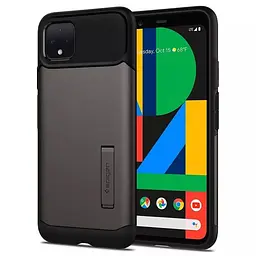 Чохол протиударний із підставкою Spigen Slim Armor F25CS27532 для Google Pixel 4 XL (6.3") Gun Metal - мініатюра 9