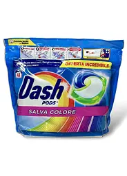 Капсулы для стирки цветной одежды Dash Salva Colore 44 шт.