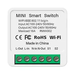 Реле Wi-Fi Tuya Smart Switch бездротовий вимикач 16 А