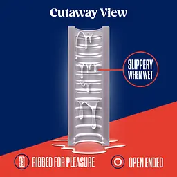 Мастурбатор Blush Rize - Ribz Glow in the Dark Masturbator - Clear, нейтральний, світиться в темряві - мініатюра 3