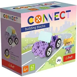 Конструктор Trefl Connect Машина 62043 42 ел. Різнокольоровий