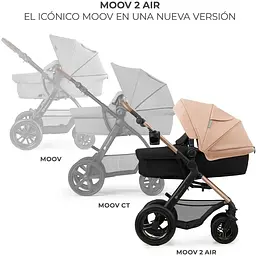 Коляска універсальна 3 в 1 Kinderkraft Moov 2 Air Sand Beige (KSMOOV02BEG0000) - мініатюра 16