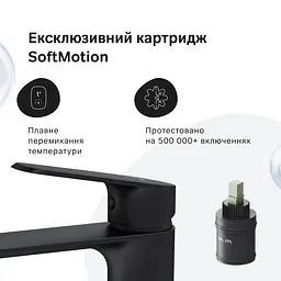 Високий змішувач для умивальника AM.PM Func чорний F8F92022 - мініатюра 4