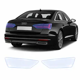 Антигравійна захисна бронеплівка за лекалами для Audi A6 C8 facelift 2023-2025 - задні ліхтарі стопи