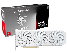 Відеокарта PowerColor AMD Radeon RX 9060 XT 16GB Hellhound Spectral White (RX9060XT 16G-L/OC/WHITE) (GDDR6, 128 bit, PCI-E v5.0 x16) - мініатюра 5
