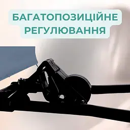 Шезлонг дитячий від народження дитяча гойдалка для немовлят шезлонг качалка + дуга з іграшками темно сірий - мініатюра 4