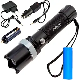 Ліхтар металевий ручний акумуляторний з Zoom X-BALOG BL-T8626 XPE - мініатюра 4
