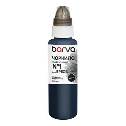 Чорнило Barva Epson 1 100 мл, universal, black (EU1-445e)