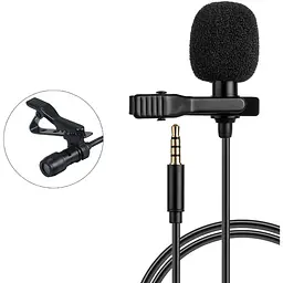 Петличка для телефону Lavalier microphone HSX-M01 Чорний, петличний мікрофон для смартфона зовнішній 1.5 м (ST)