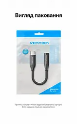 Аудіоадаптер Vention зі штекера USB-C на гніздо 3,5 мм з ЦАП DAC 48 кГц 16 біт з підтримкою дзвінків через гарнітуру сумісність з OMTP та CTIA керування гучністю за підтримки телефона й навушників довжина 0,1 м чорний (BIIBA) - мініатюра 10
