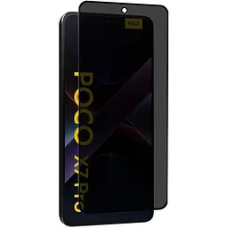 Захисне скло Privacy 5D (тех.пак) для Xiaomi Poco X7 Pro Чорний