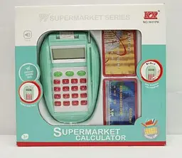 Ігровий касовий апарат-калькулятор Supermarket Series зі звуковими ефектами, м'ятний (1611PK)