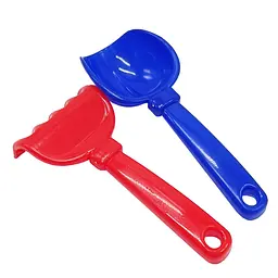 Набір для пісочниці "Латаття №5" Colorplast 1074 лопатка, граблі Синьо-червоний