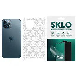 Захисна плівка SKLO Back (тил+грані+лого) Transp. для Apple iPhone 6/6s plus (5.5) Прозорий / Черепи