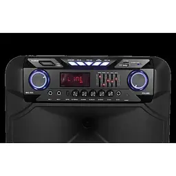 Портативна акустична система валіза Goldteller GT-6023 з функцією мікрофона USB/SD/FM/Bluetooth 80W чорна (GT-6023_5807) - мініатюра 6