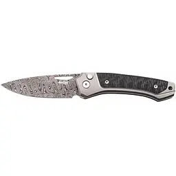 Ніж Lionsteel Twain Damascus Titanium Carbon Fiber Gray