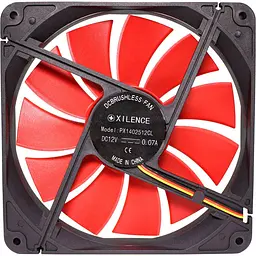 Вентилятор для корпусу 140mm Xilence XPF140.R Червоний/Чорний, Retail Box - мініатюра 6