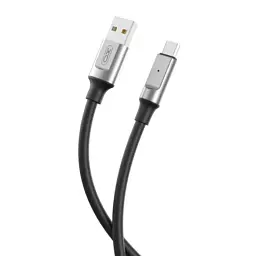 Дата кабель USB 2.0 AM to Micro 5P 1.0m 6A silicone black XO (NB251_M_Black) - мініатюра 2