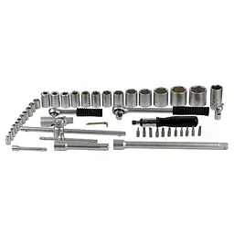 Набір насадок торцевих Grad 1/4", 1/2"+ аксесуари 51 шт (кейс) (6003105) - мініатюра 4