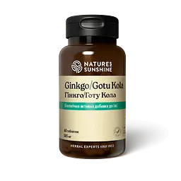 Гінкго/Готу Кола НСП, 60 таблеток | Ginkgo/Gotu Kola NSP