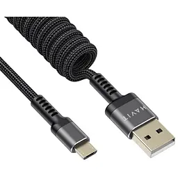 Кабель спіральний Havit HV-CB6250 2.4 A Micro USB 1.5 м (HV-CB6250) - мініатюра 5
