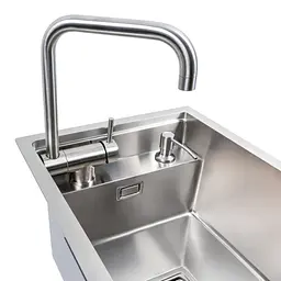 Кухонна мийка Platinum TZ прихована нержавійка 40x50 - мініатюра 5