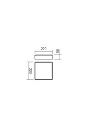 Стельовий світильник MARINA PL LED SMD 12W IP65 DG 3000K(5.1.2) Redo 90157 - мініатюра 2