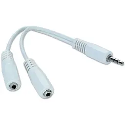 Кабель Gembird CCA-415W, Аудіо 3,5mm(джек) 3pin тато /2x3,5 мама 3pin